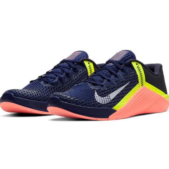 Nike Metcon 6 'Deep Royal Blue Bright Mango' CK9388-400 size 8.5 Men / 10 Women - Picture 1 of 8